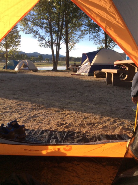 A photo of the view from out tent